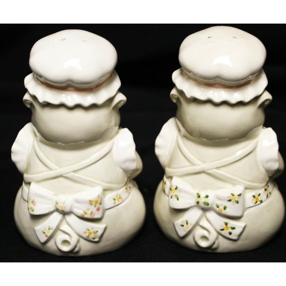 VTG Fitz & Floyd Laughing Pig Chef Salt & Pepper Shakers Made in Japan - Picture 3 of 8